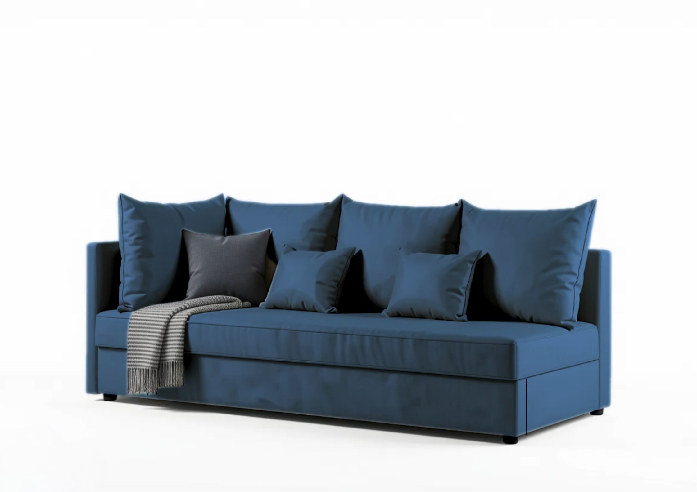Granatowa sofa do salonu Mobo
